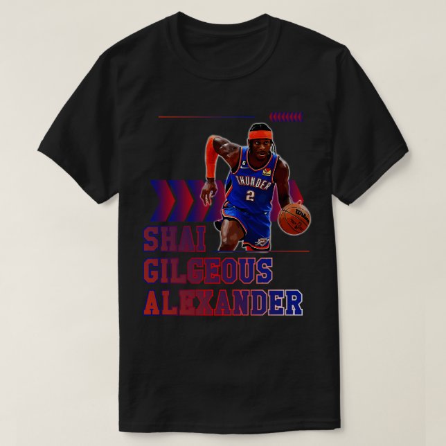 Shai Gilgeous Alexander Basketball T Shirt (Design framsida)