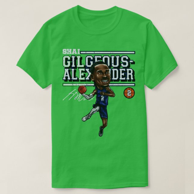 Shai GilgeousAlexander Oklahoma City toon T Shirt (Design framsida)