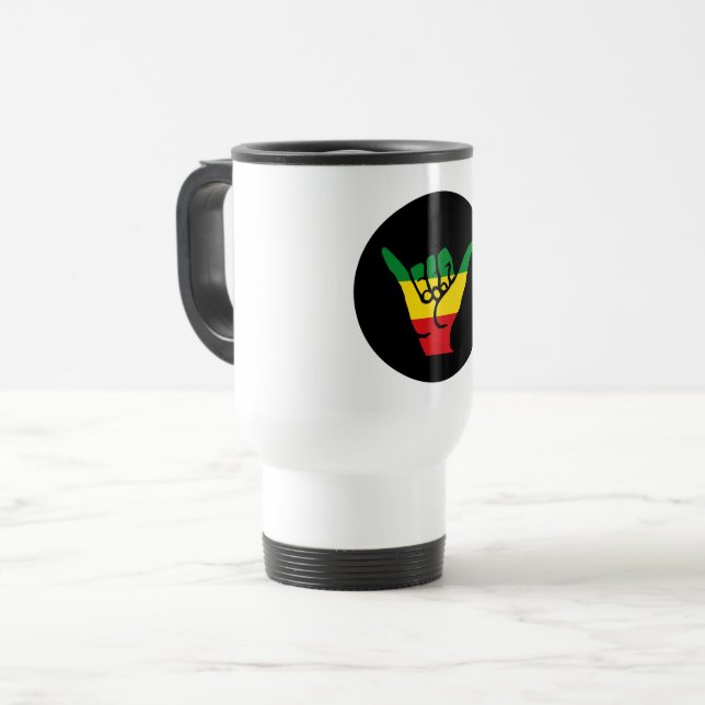 Shaka Händer With Reggae Färg Resemugg (Framsida vänster)
