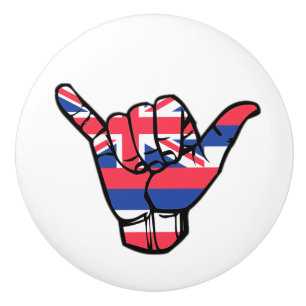 Shaka Hawaii Flagga Knopp