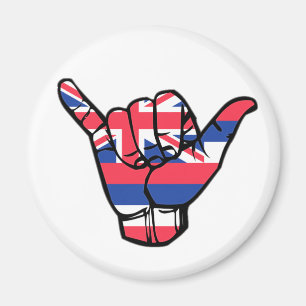 Shaka Hawaii Flagga Magnet