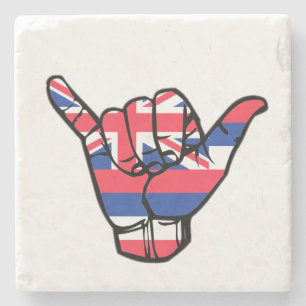 Shaka Hawaii Flagga Stenunderlägg