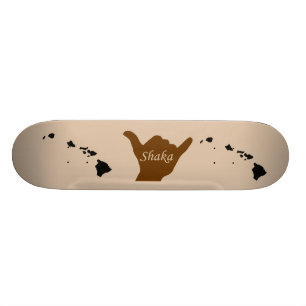 Shaka med hawaiibo kedjar skateboarden skateboard bräda 19,5 cm