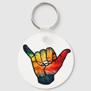 Shaka Rainbow Nyckelring