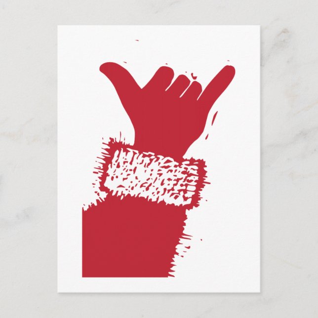 Shaka Santa Helg Vykort (Framsida)