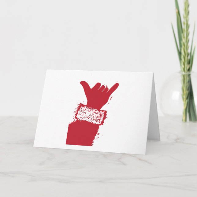 Shaka Santa Helgkort (Framsida)