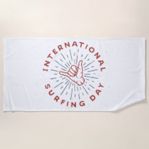 Shaka,shaka hand,Beach Towel