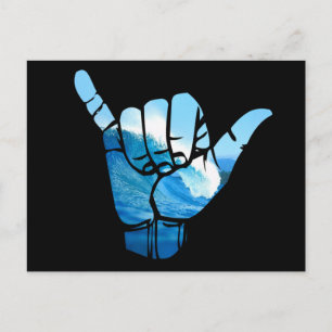 Shaka Sign Wave Rip Curl Vykort