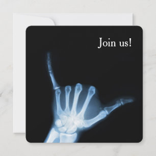 Shaka Sign X-Ray (Hopp Loose) Inbjudningar