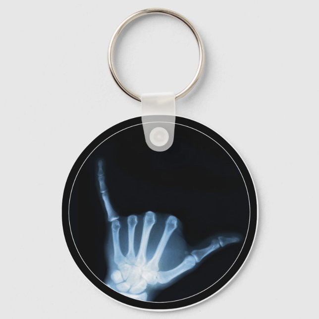 Shaka Sign X-Ray (Hopp Loose) Nyckelring (Framsida)