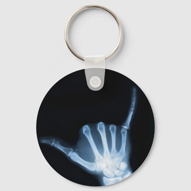 Shaka Sign X-Ray (Hopp Loose) Nyckelring (Framsida)