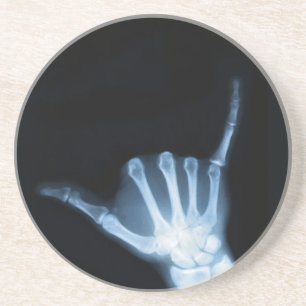 Shaka Sign X-Ray (Hopp Loose) Underlägg Sandsten