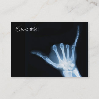 Shaka Sign X-Ray (Hopp Loose) Visitkort