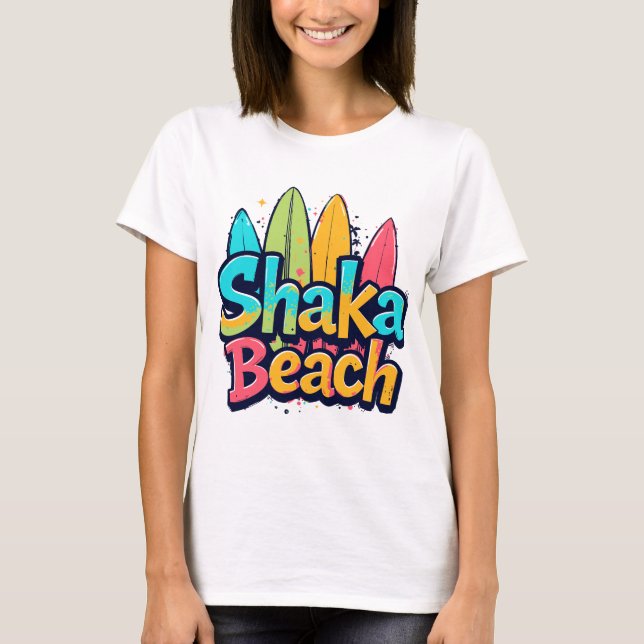 Shaka strand t shirt (Framsida)