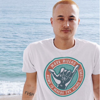 Shaka Summer Beach Surfing Surfer T Shirt