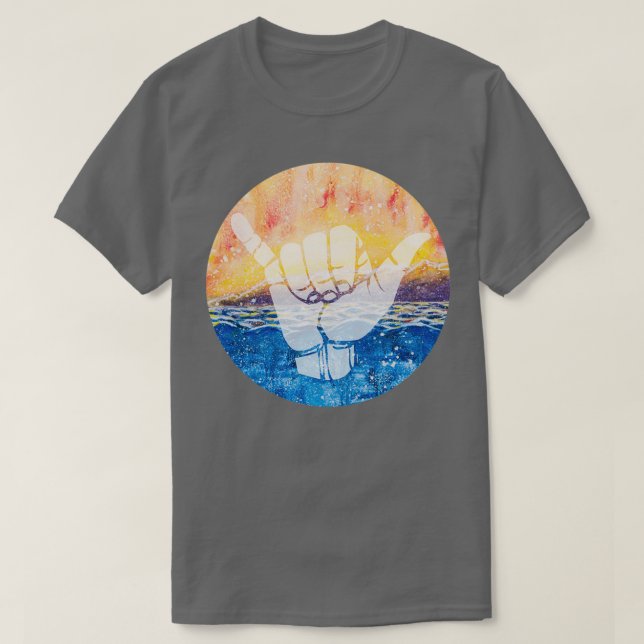 Shaka Sunset 1 T Shirt (Design framsida)