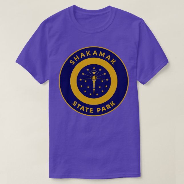 Shakamak State Park Indiana Flagga Bullseye T Shirt (Design framsida)