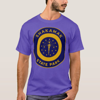 Shakamak State Park Indiana Flagga Bullseye T Shirt