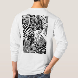 Shake It Out – Black and White Hand-Drawn Art T Shirt