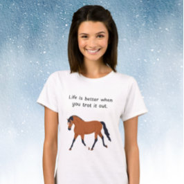 Shake off stress your with horses t shirt