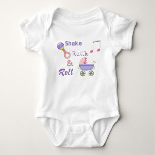 Shake Rattle och Roll Flicka Bodydräkt T-shirt