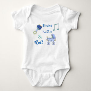 Shake Rattle och Roll Pojke Bodydräkt Tee