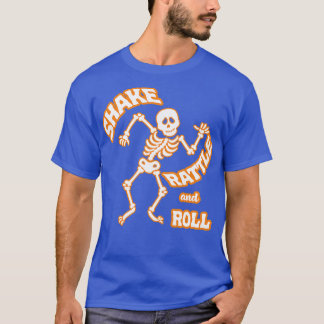 Shake Rattle och Roll Skeleton T Shirt