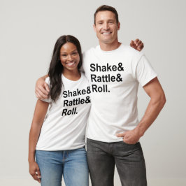 Shake Rattle & Roll | Rock N' Roll-musikens Ande T-shirt