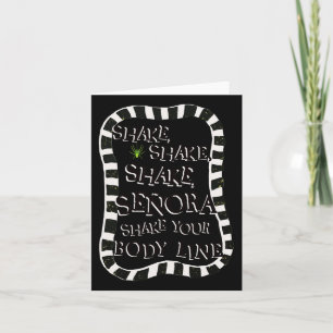 Shake Shake Senora Funny Halloween Kort