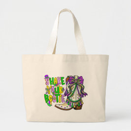 Shake Your Booty Mardi Gras Tote Bag – Carnival Pa Jumbo Tygkasse