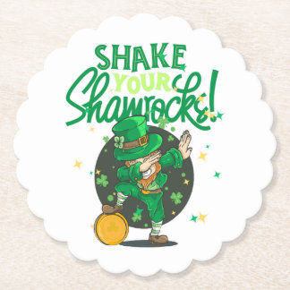Shake your shamrock, St Patricks day, Slainte Underlägg Papper