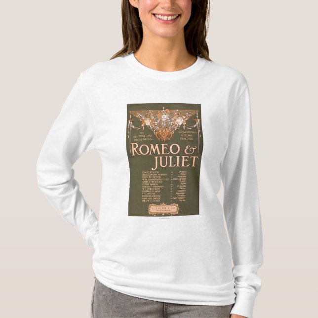 Shakepeares sublima tragedi "Romeo & Juliet ", T-shirt (Framsida)