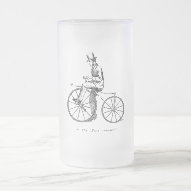 Shaker för vintageSteampunk ben Frostat Ölglas (Center)
