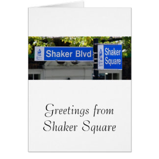 Shaker Square-tecken Hälsningskort