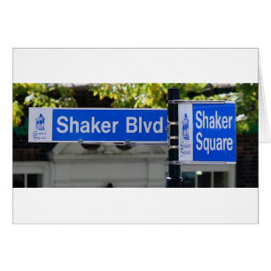 Shaker Square-tecken Hälsningskort
