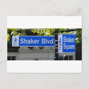 Shaker Square-tecken Vykort