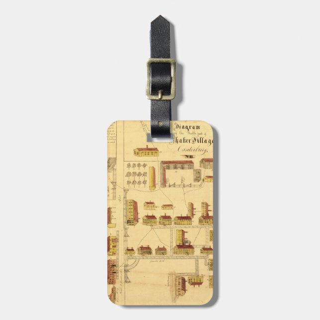 SHAKERBYKARTA, 1849 BAGAGEBRICKA (Vertikal Framsida)