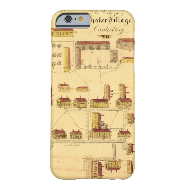 SHAKERBYKARTA, 1849 Case-Mate iPhone SKAL (Baksidan)