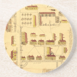 SHAKERBYKARTA, 1849 UNDERLÄGG SANDSTEN