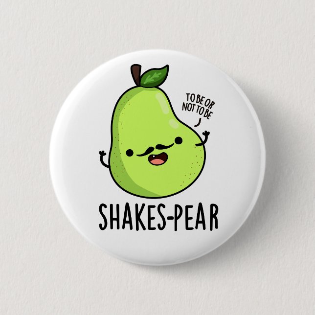 Shakes Pear Fruit Pun Knapp (Framsida)