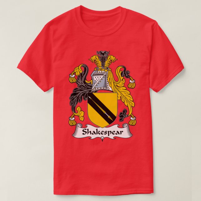 Shakespear Jackar om Arm Family Crest T Shirt (Design framsida)