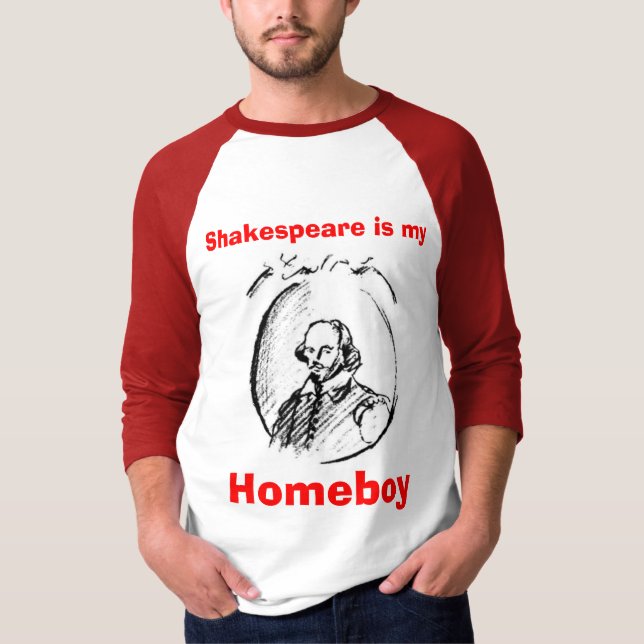 Shakespeare är min homeboy tee shirt (Framsida)
