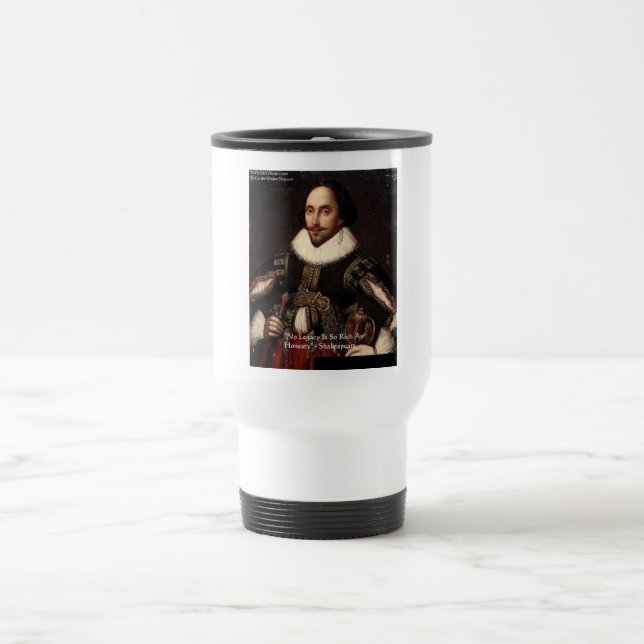 Shakespeare "Ärlighet Arv" Citat Gåvor & Kort Resemugg (Center)