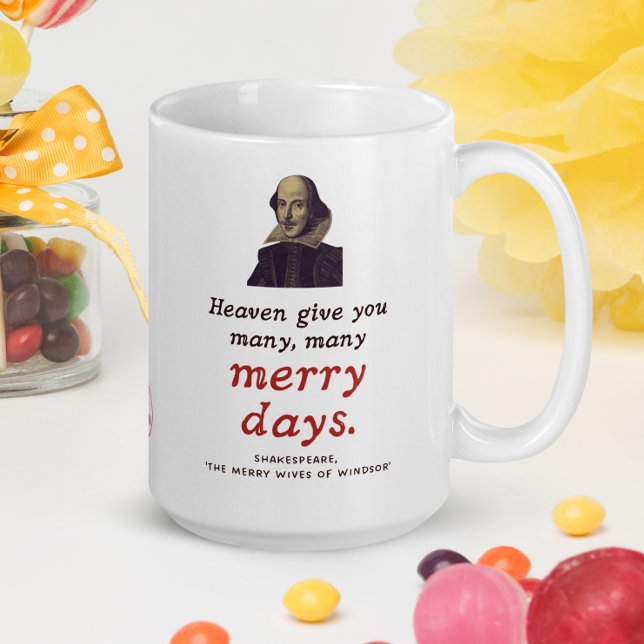 Shakespeare Best Önskemål Boho English Literature Kaffemugg (Savor the timeless elegance of Shakespeare with our classic quote mug – fun for birthdays!)