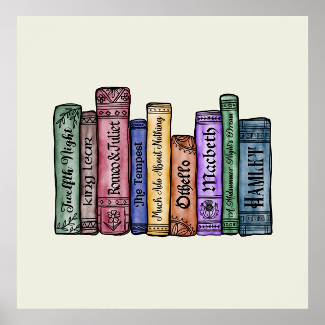 Shakespeare Bokar nr 1 Poster (Framsidan)