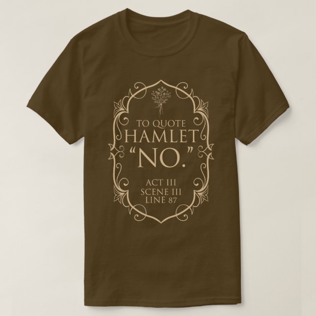 Shakespeare bokish litteratur poet 9 t shirt (Design framsida)