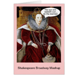 Shakespeare Broadway Mashup - Annie Hälsningskort