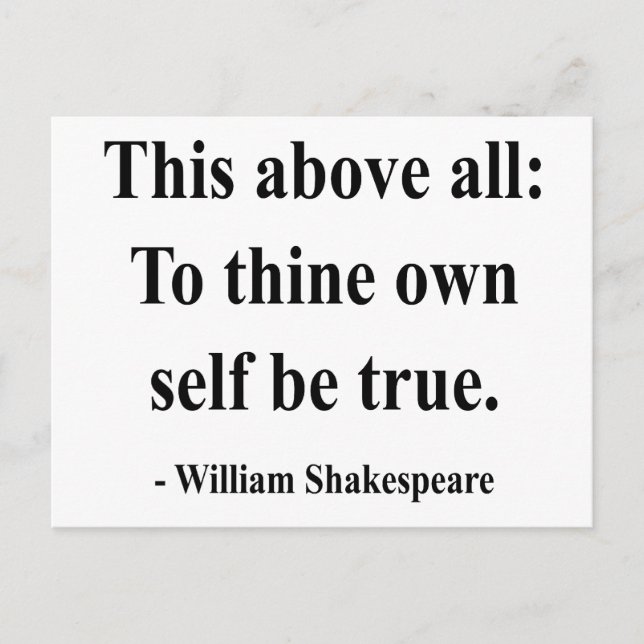 Shakespeare-citat 8a vykort (Framsida)