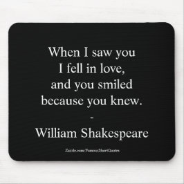 Shakespeare-citat - Jag Förälskade Mig Musmatta