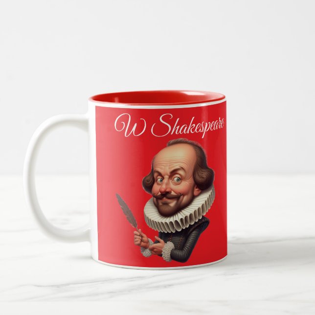 Shakespeare-citat kaffemug Två-Tonad mugg (Vänster)